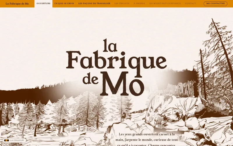Capture du site La Fabrique de Mo