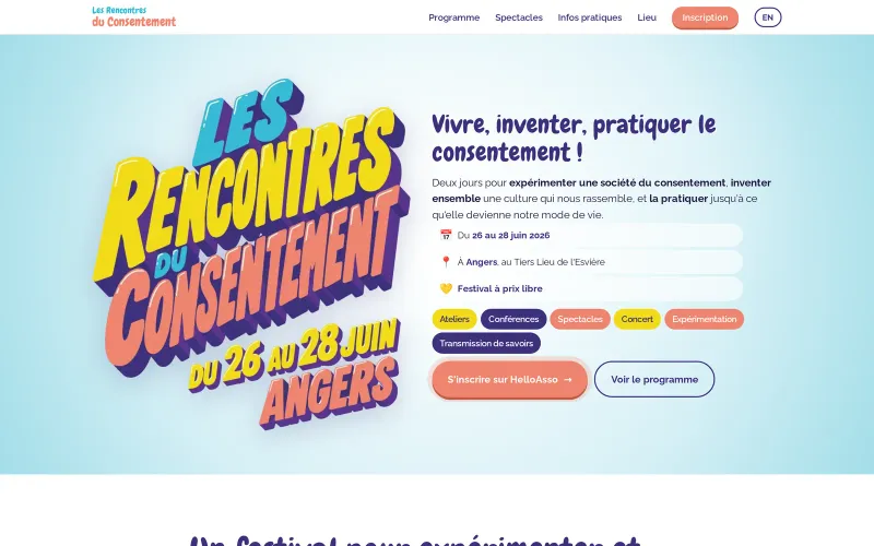 Capture du site Les Rencontres du Consentement